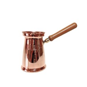 Ibric Cafea 700ml din Cupru Solid si Maner Lemn