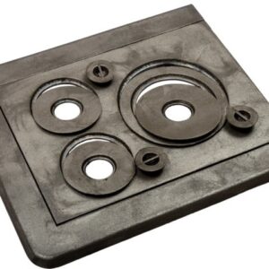 Plita cu rama 3 ochiuri 610 x 530 mm