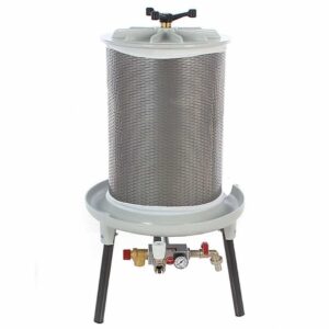Presa hidraulica fructe 80L inox Grifo pentru struguri mere must si cidru