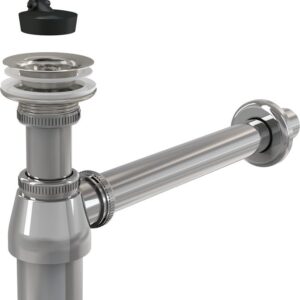 Sifon lavoar metalic DN32 cu ventil 5/4", Alcaplast A437