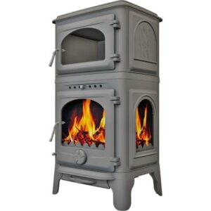 Soba Blackpool Double, cu cuptor ?i geam lateral