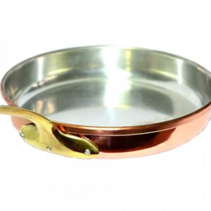 Tigaie din Cupru ?32cm cu Maner din Bronz Profesionala