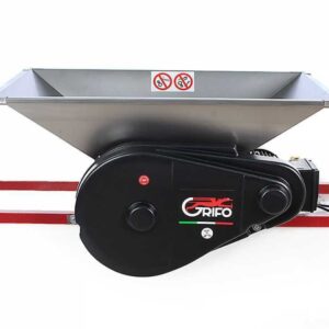 Zdrobitor Electric Mare din Inox pentru Struguri ? Hopper 950?600 mm, Role Nylon 280 mm, 1500kg/ora