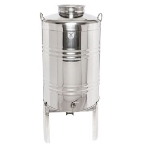 Butoi Inox 100 Litri pentru Tuica, Palinca, Ulei, Lapte, cu Robinet Inclus