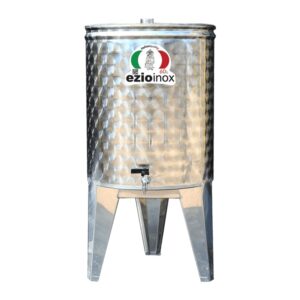 Butoi inox 60 litri pentru tuica si distilate cu dop filetat