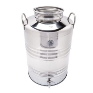 Butoi Inox 75 Litri pentru Tuica, Palinca, Ulei, Lapte, cu Robinet Inclus