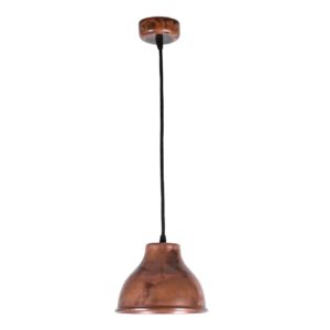 Lustra vintage din cupru CS13CO, finisaj rustic, diametru 17,5 cm
