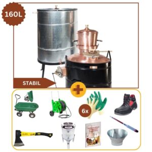 [Pachet Promo] Gospodarul Pasionat, Cazan 160 Litri Stabil + Accesorii
