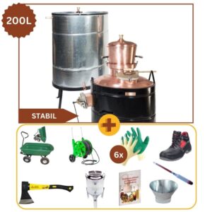 [Pachet Promo] Gospodarul Pasionat, Cazan 200 Litri Stabil + Accesorii