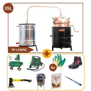 [Pachet Promo] Gospodarul Priceput, Cazan 35 Litri pe Lemne + Accesorii
