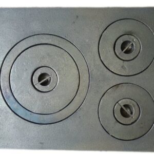 Plita fara rama cu 3 ochiuri 640 x 475 mm