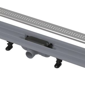 Rigola pentru duș APZ9 SIMPLE, cu margine pentru grătar perforat, alca (Tip: Rigola pentru duș APZ9 SIMPLE, cu margine pentru grătar perforat, alca (Lungime Rigola: 850MM))