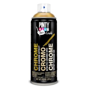 Spray vopsea efect crom argintiu C150 Pintyplus 400 ml, decorativ, pentru metal si plastic