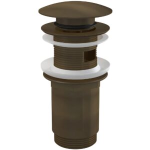 Ventil lavoar bronz antichizat CLICK CLACK 5/4" cu preaplin